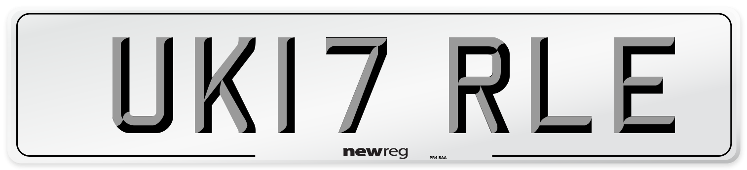 UK17 RLE Number Plate from New Reg
